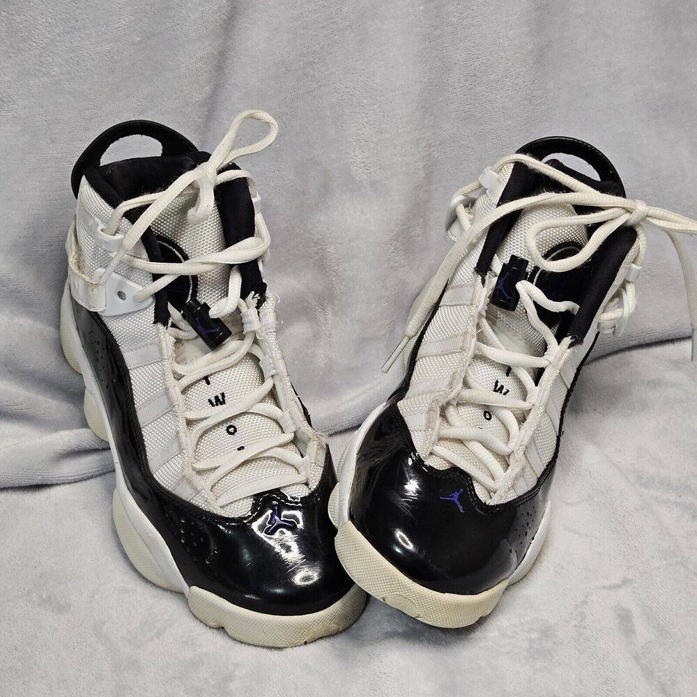 Nike Jordan 6 Rings Defining‎ [323419-104] Kids 5y Basketball Shoes White/Black